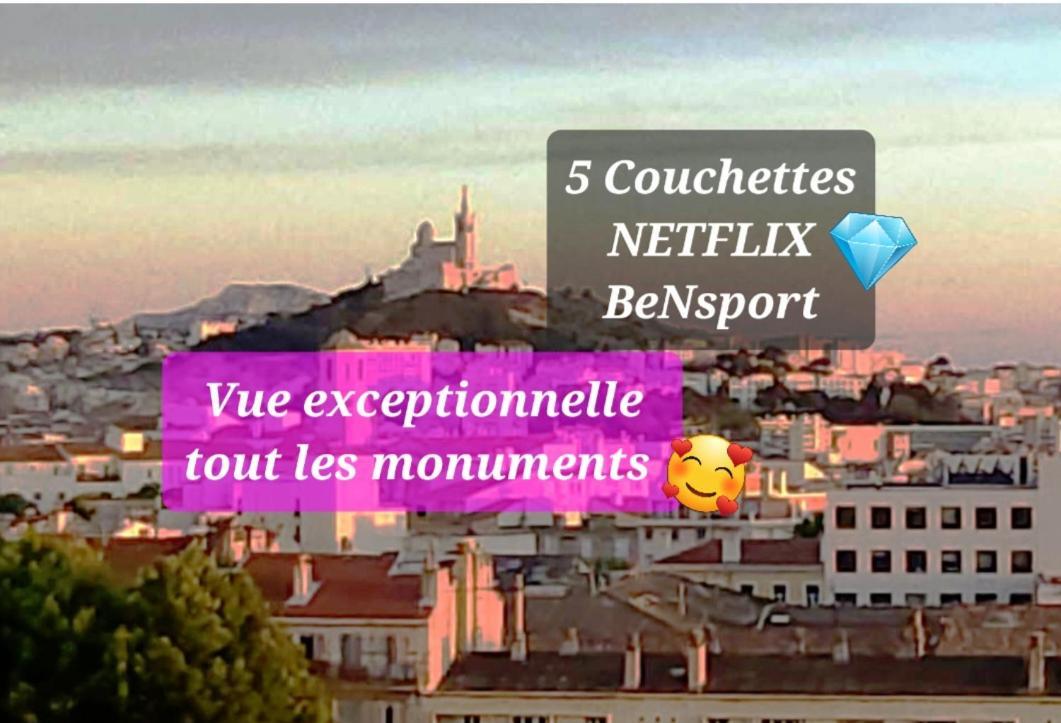 Sublime 2 Pieces Vue Incroyable Mer Et Tout Les Monuments De 마르세유 외부 사진