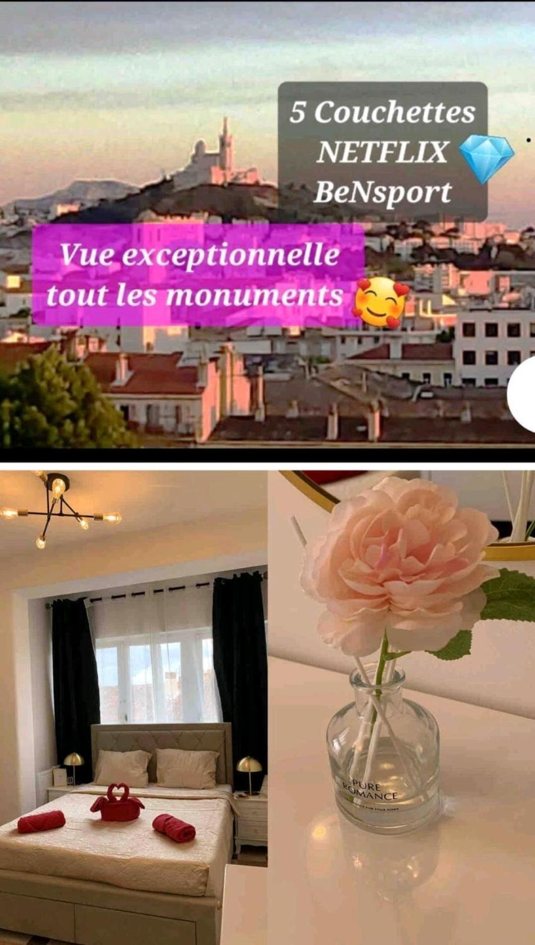 Sublime 2 Pieces Vue Incroyable Mer Et Tout Les Monuments De 마르세유 외부 사진